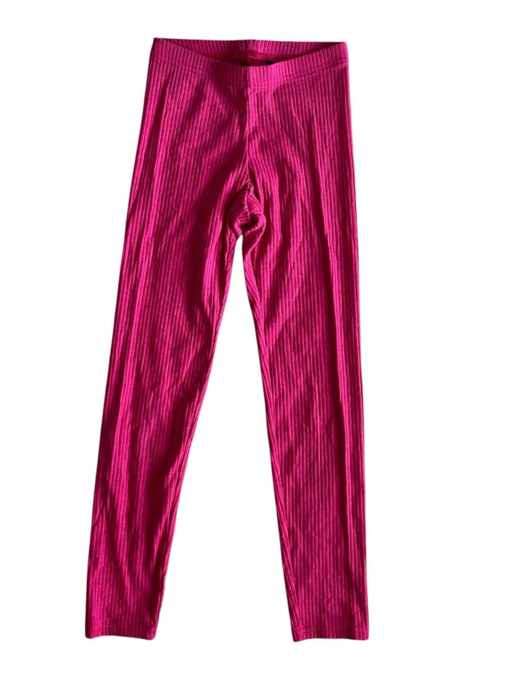 Old Navy Girls' Ribbed Fuchsia Pink Leggings Size M (8)
